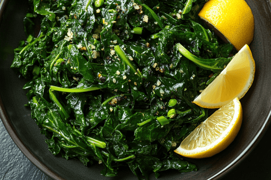 Garlicky Sautéed Dandelion Greens with Lemon and Olive Oil