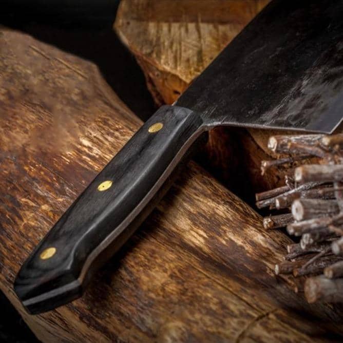 Nakiri / chukabocho (なきり) पूर्ण तांग स्टील क्लीवर