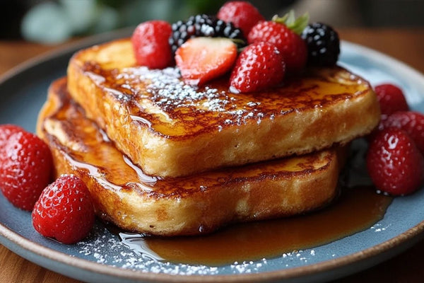 Classic French Toast with Maple Syrup Drizzle