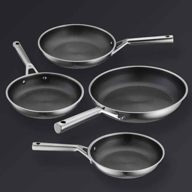 Hive Hybrid™ 4-Piece Frying Pan Set (20cm, 24cm, 26cm, 28cm)