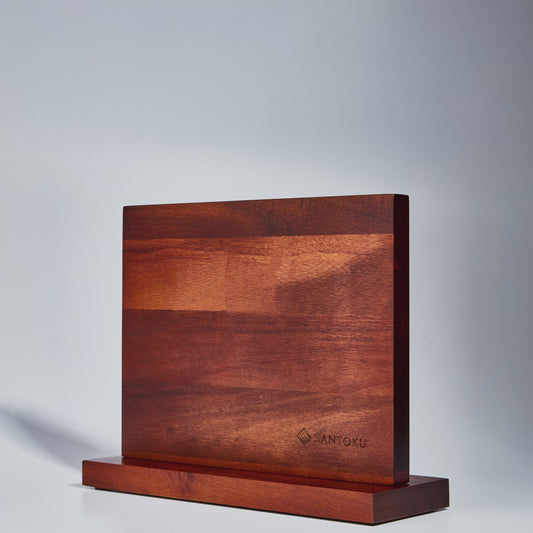 बबूल लकड़ी के चुंबकीय चाकू धारक के साथ मिनाटो चाकू श्रृंखला