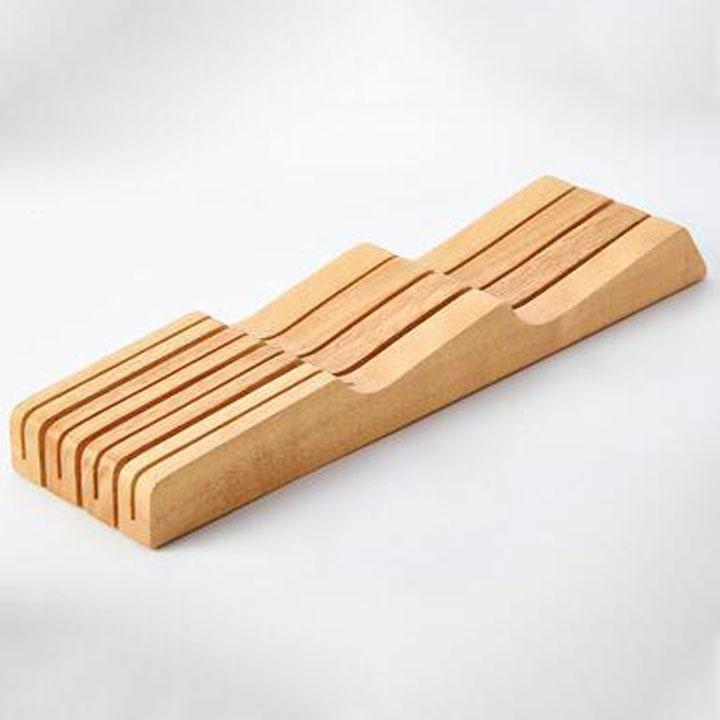 रसोई चाकू दराज | टेबलटॉप लकड़ी के आयोजक
